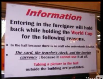 Here's a video of signs in Japan forbidding non-Japanese from entering ...