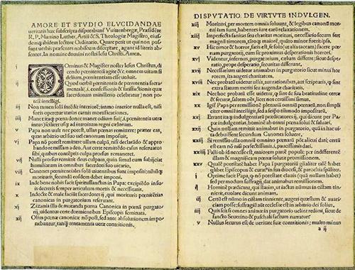 1522 edition of Luther's 95 Theses