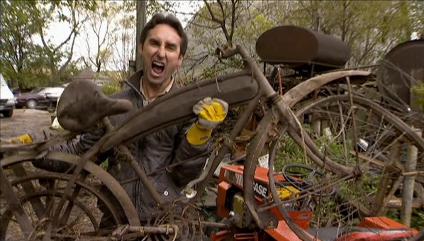 American Pickers' Mike Wolfe and vintage bicycles