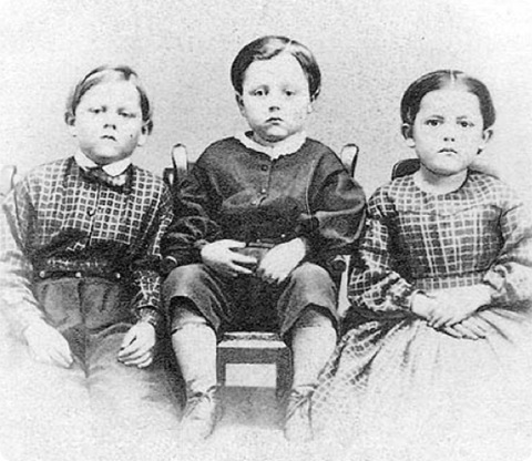 Three children born and living during the civil war era. Their father was a soldier who died on the battlefield