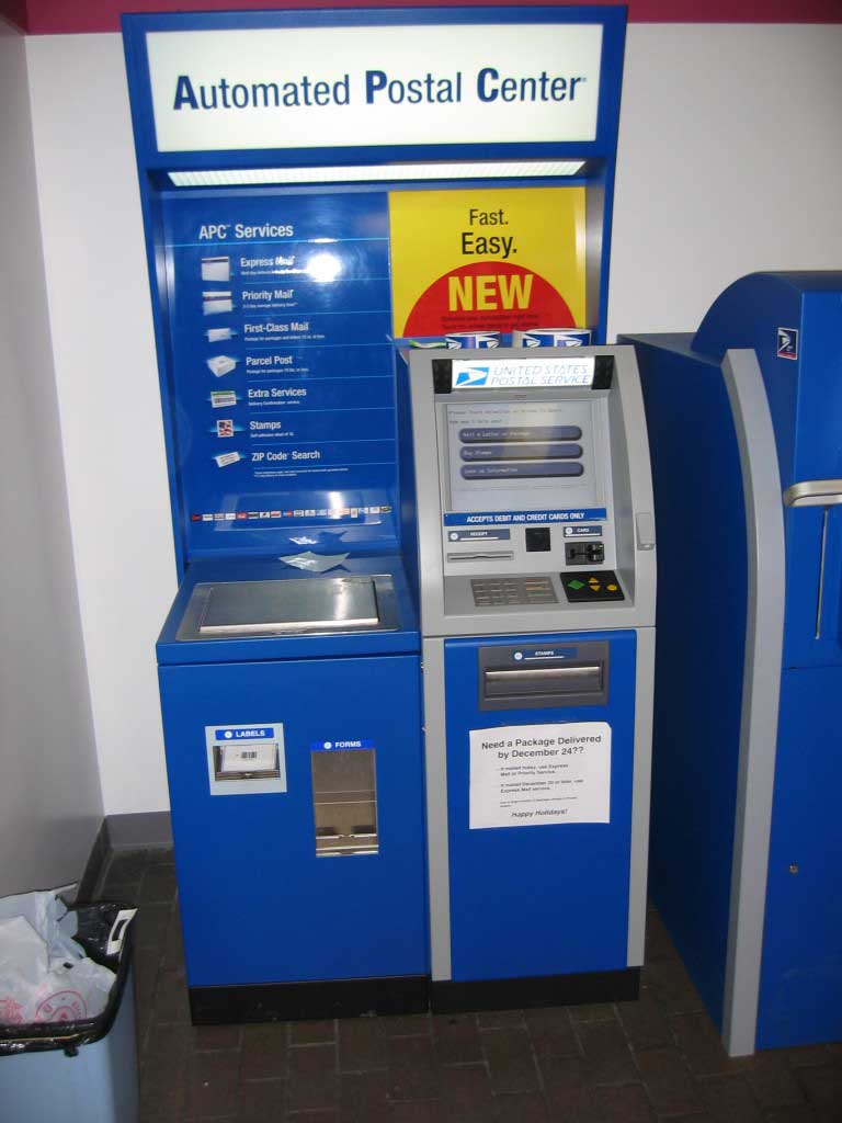 Snapshot of postal kiosks with builtin camera / Boing Boing