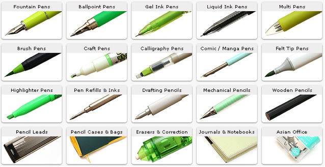Jet Pens, a site that sells Japanese pens - Boing Boing